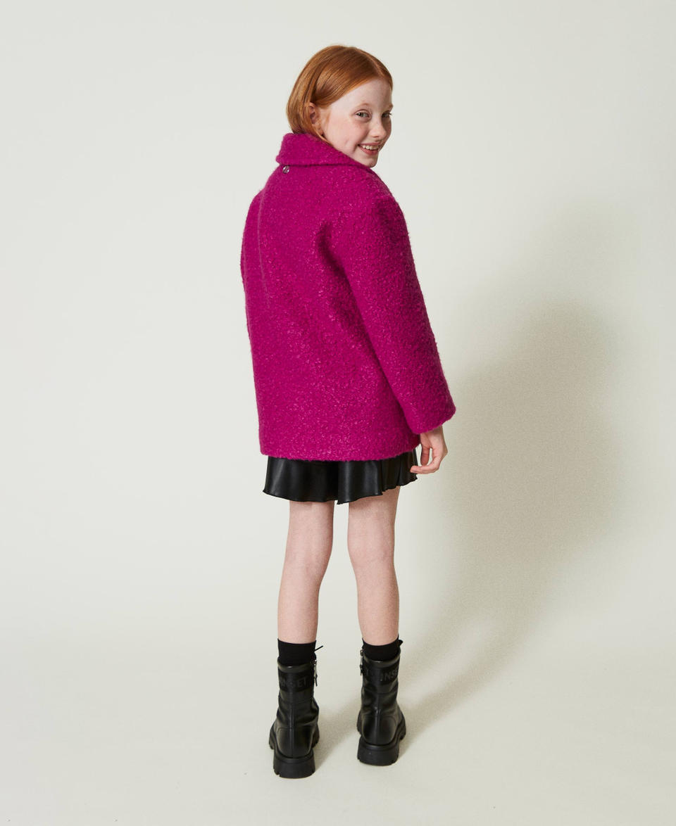Twin Set Cappotto doppiopetto in panno curly Qualità Garantita