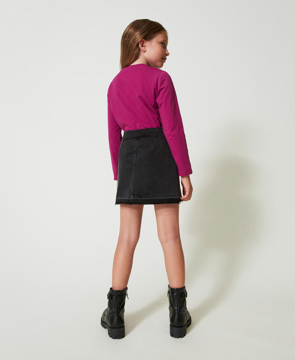 Twin Set Minigonna in jeans con spacchi Sconti VIP