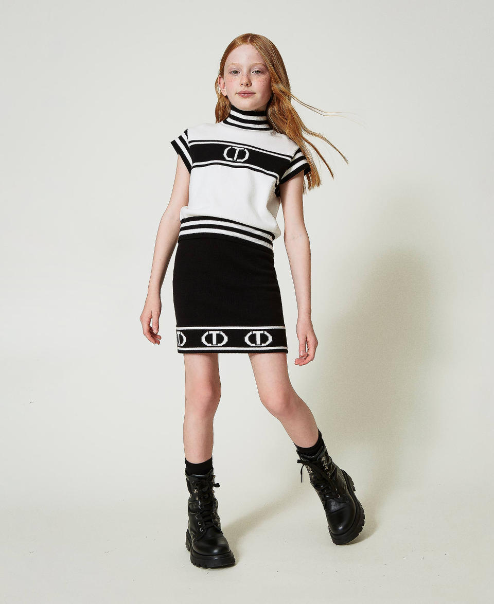 Twin Set Anfibi in pelle con logo Shopping Online