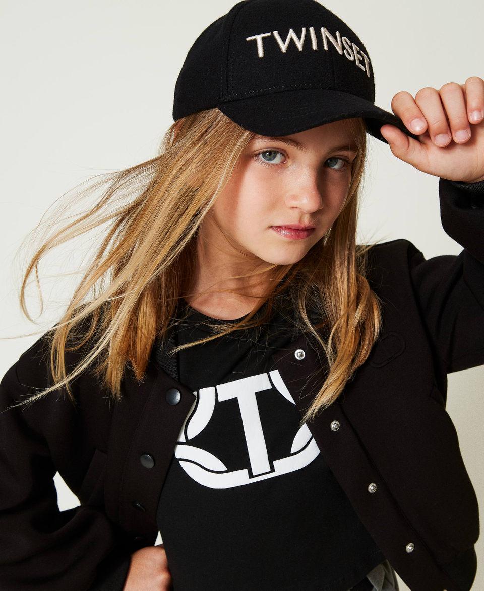 Twin Set Cappello da baseball in panno con logo Affare Del Giorno