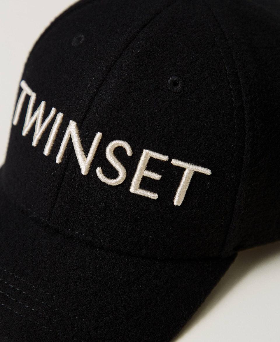 Twin Set Cappello da baseball in panno con logo Affare Del Giorno