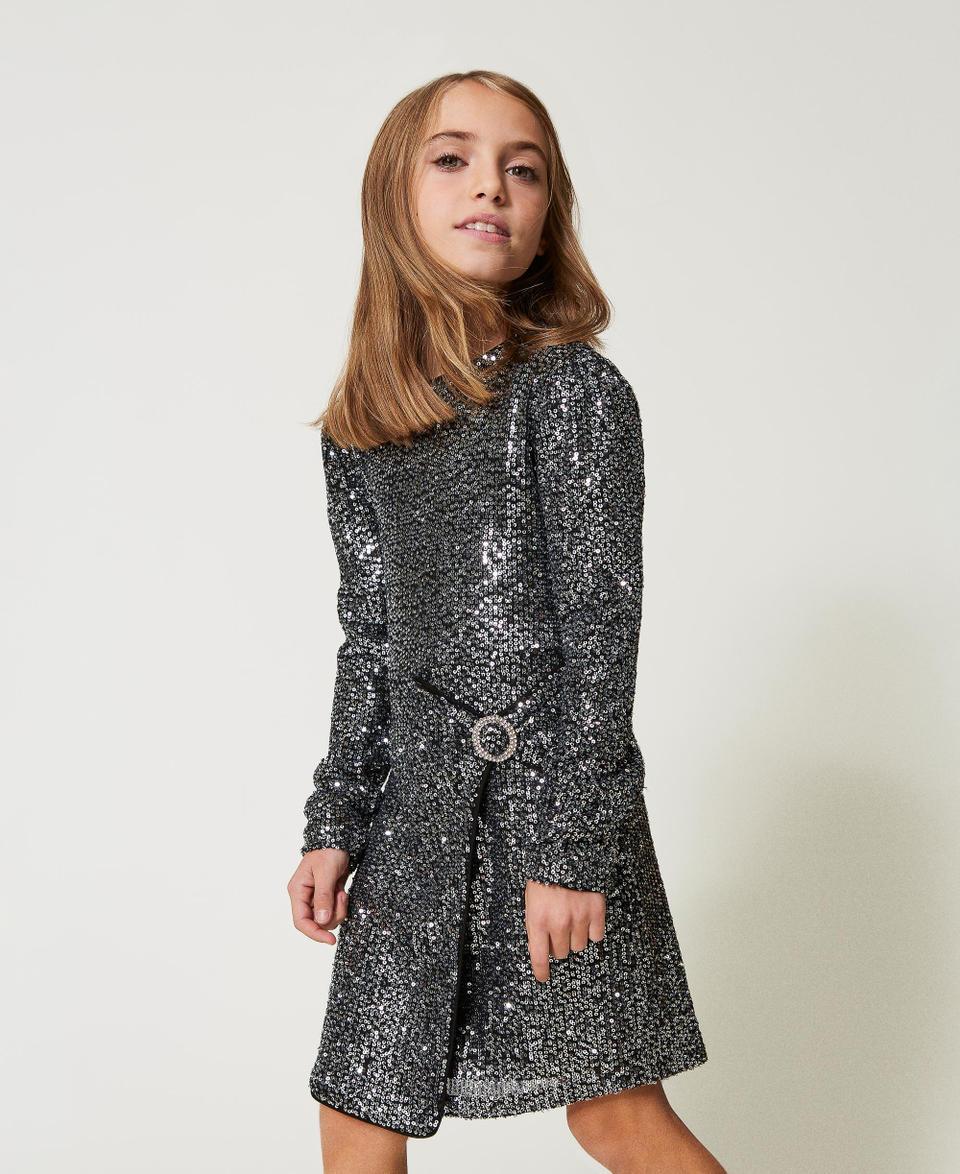 Twin Set Abito corto in full paillettes Presa