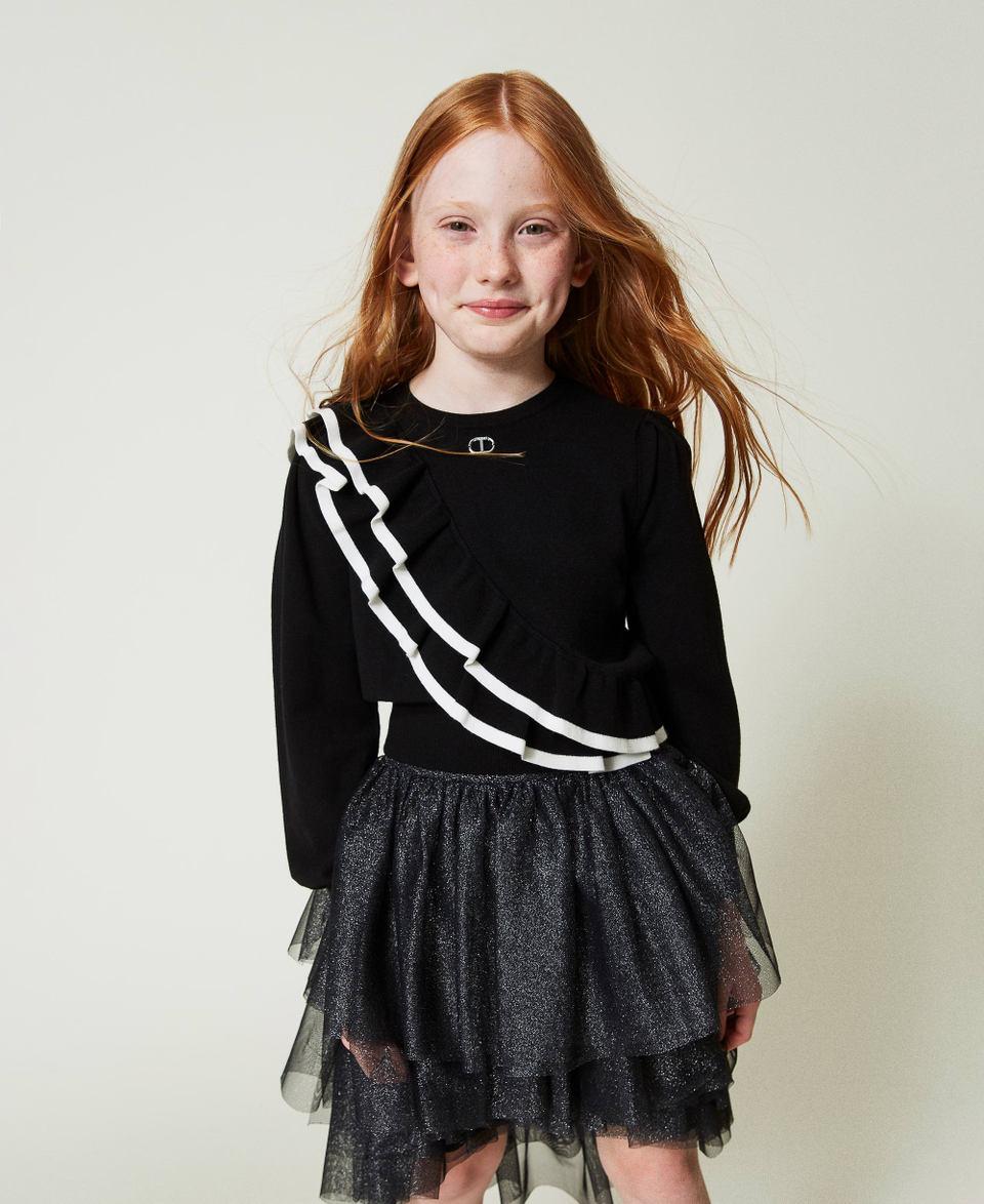 Twin Set Maglia regular con doppia balza I Più Venduti