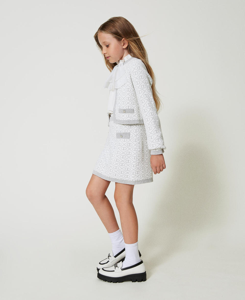 Twin Set Giacca in maglia jacquard con Oval T Moda