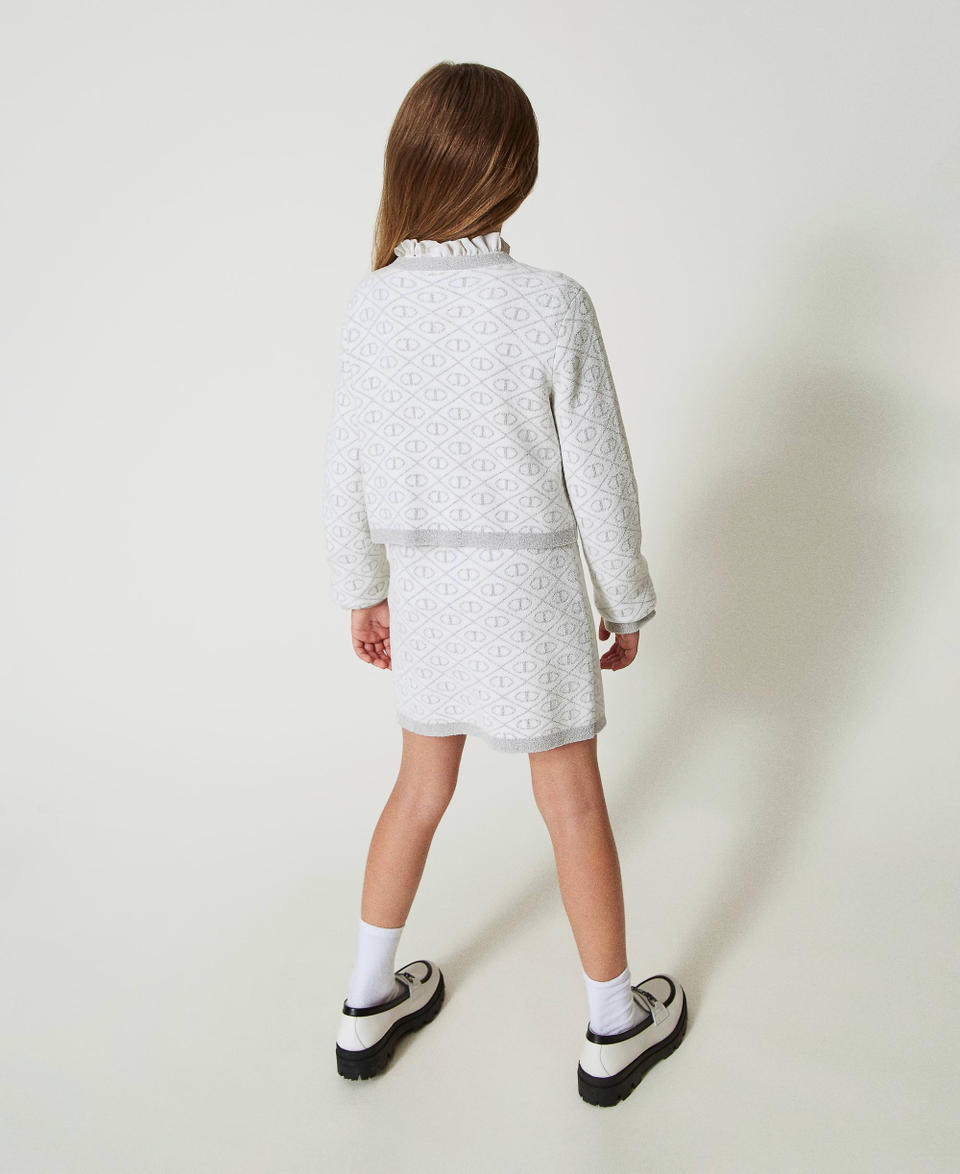 Twin Set Giacca in maglia jacquard con Oval T Moda
