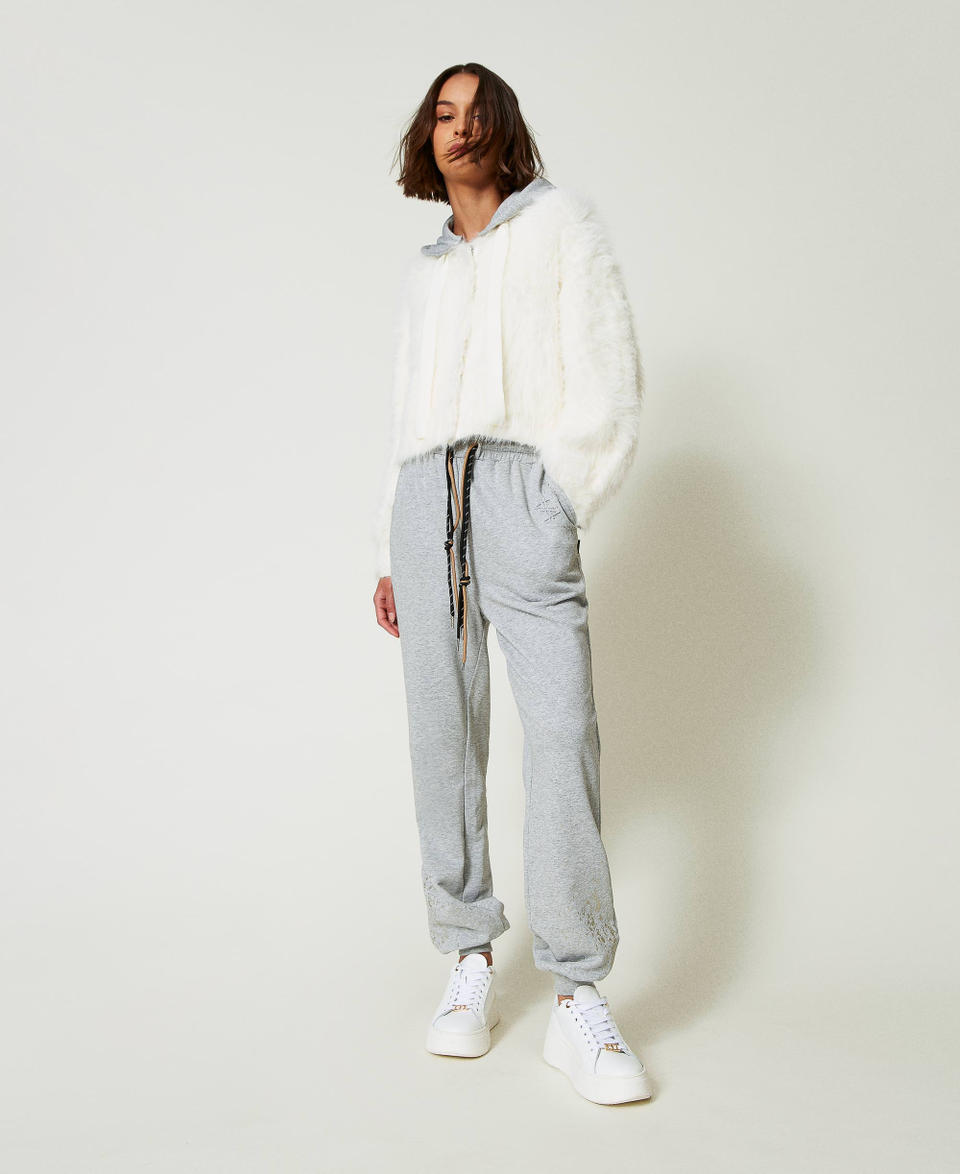 Twin Set Pantaloni joggers MYFO con stampa glitter Qualità