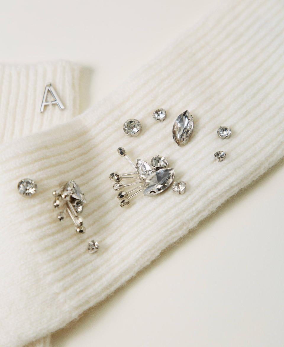 Twin Set Guanti in maglia con ricami Vendita