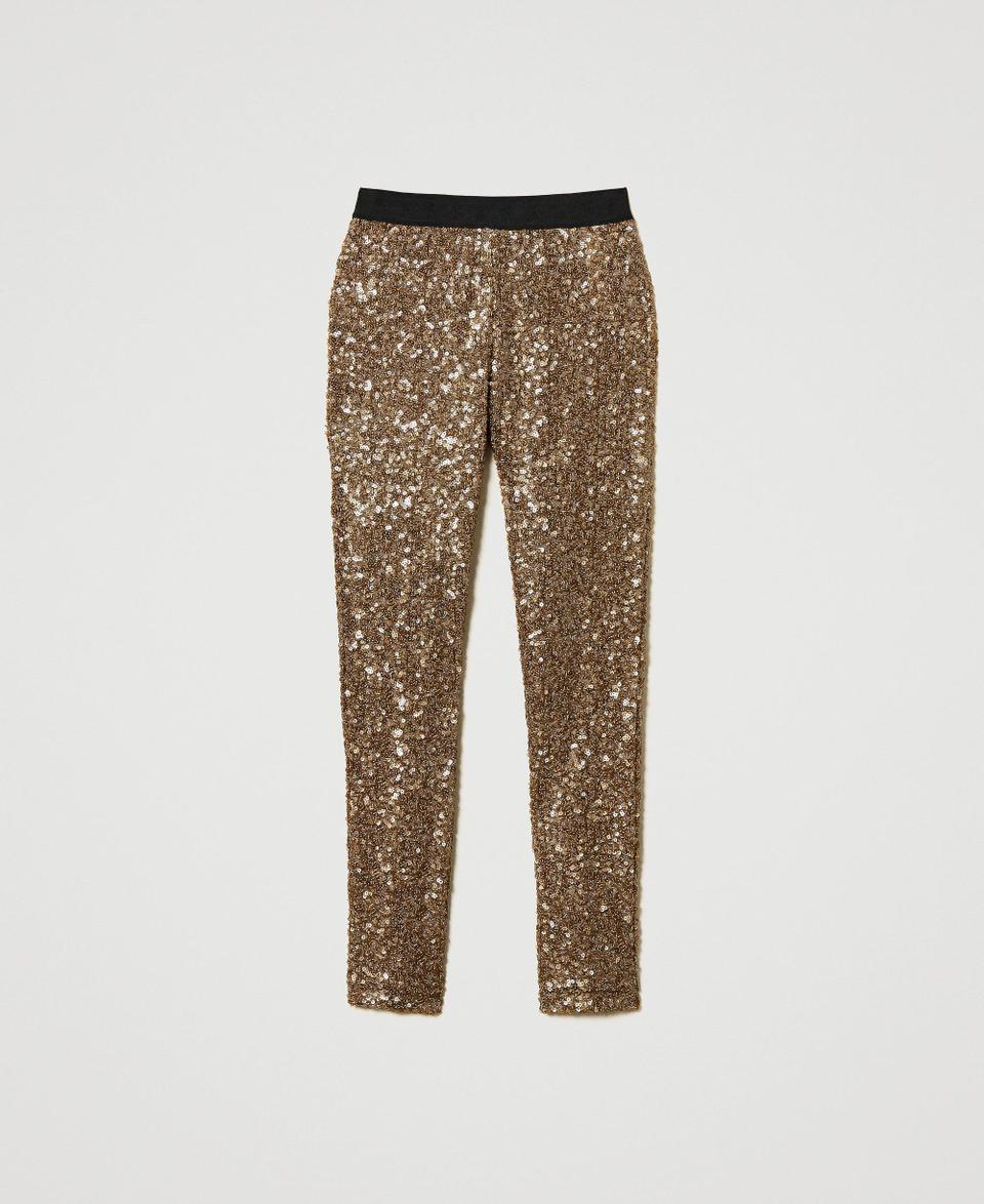 Twin Set Leggings MYFO in full paillettes Soddisfazione Garantita