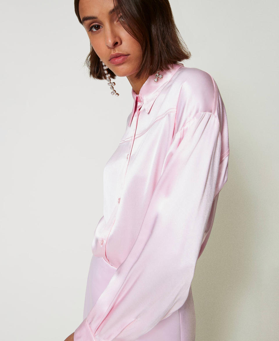 Twin Set Camicia in raso martellato Pezzi Unici
