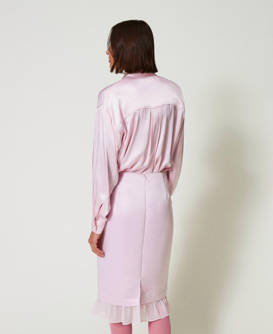 Twin Set Camicia in raso martellato Pezzi Unici