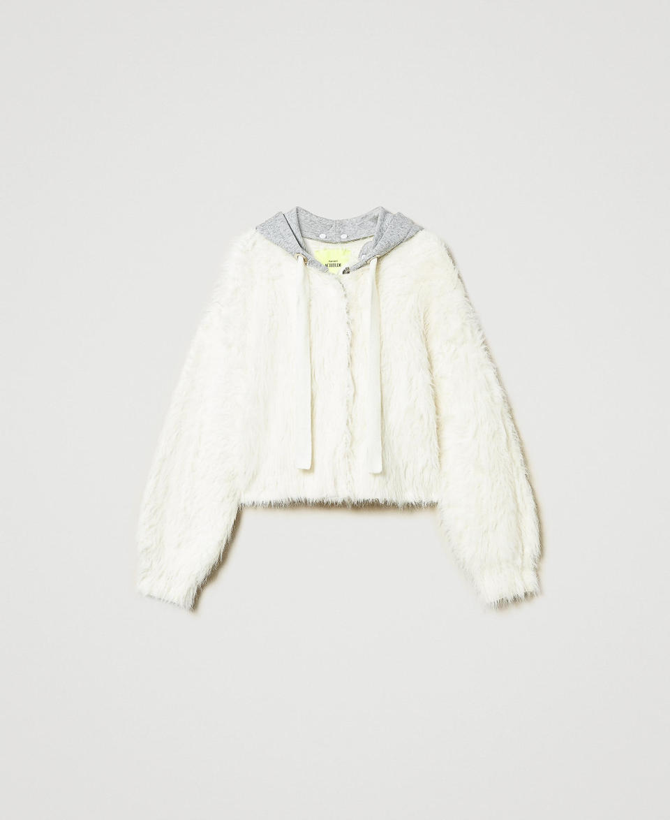Twin Set Bomber MYFO in maglia con cappuccio Promozione Limitata