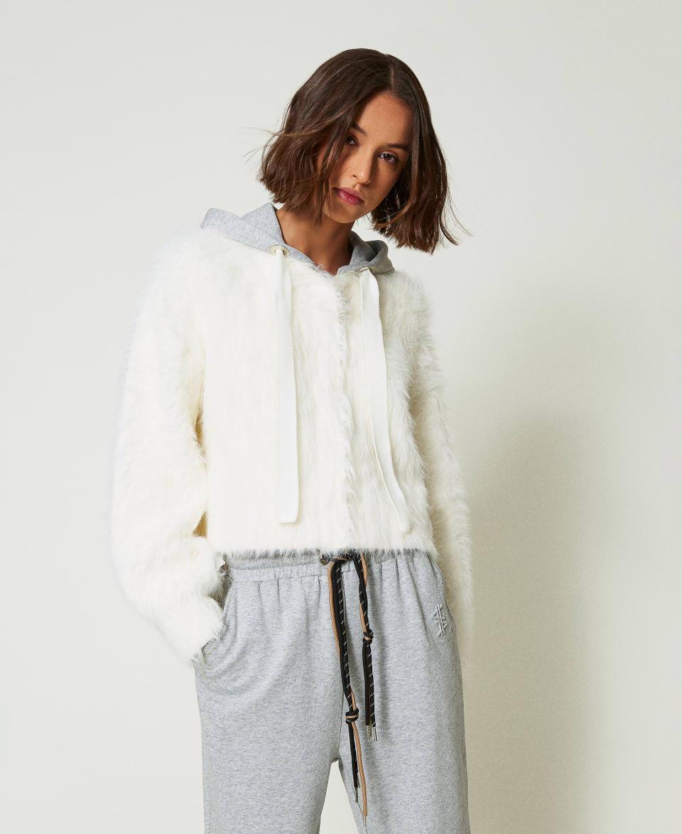 Twin Set Bomber MYFO in maglia con cappuccio Promozione Limitata