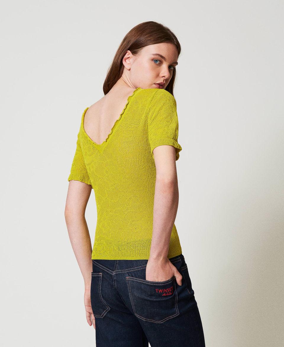 Twin Set Maglia doppio uso jacquard floreale Shopping Online