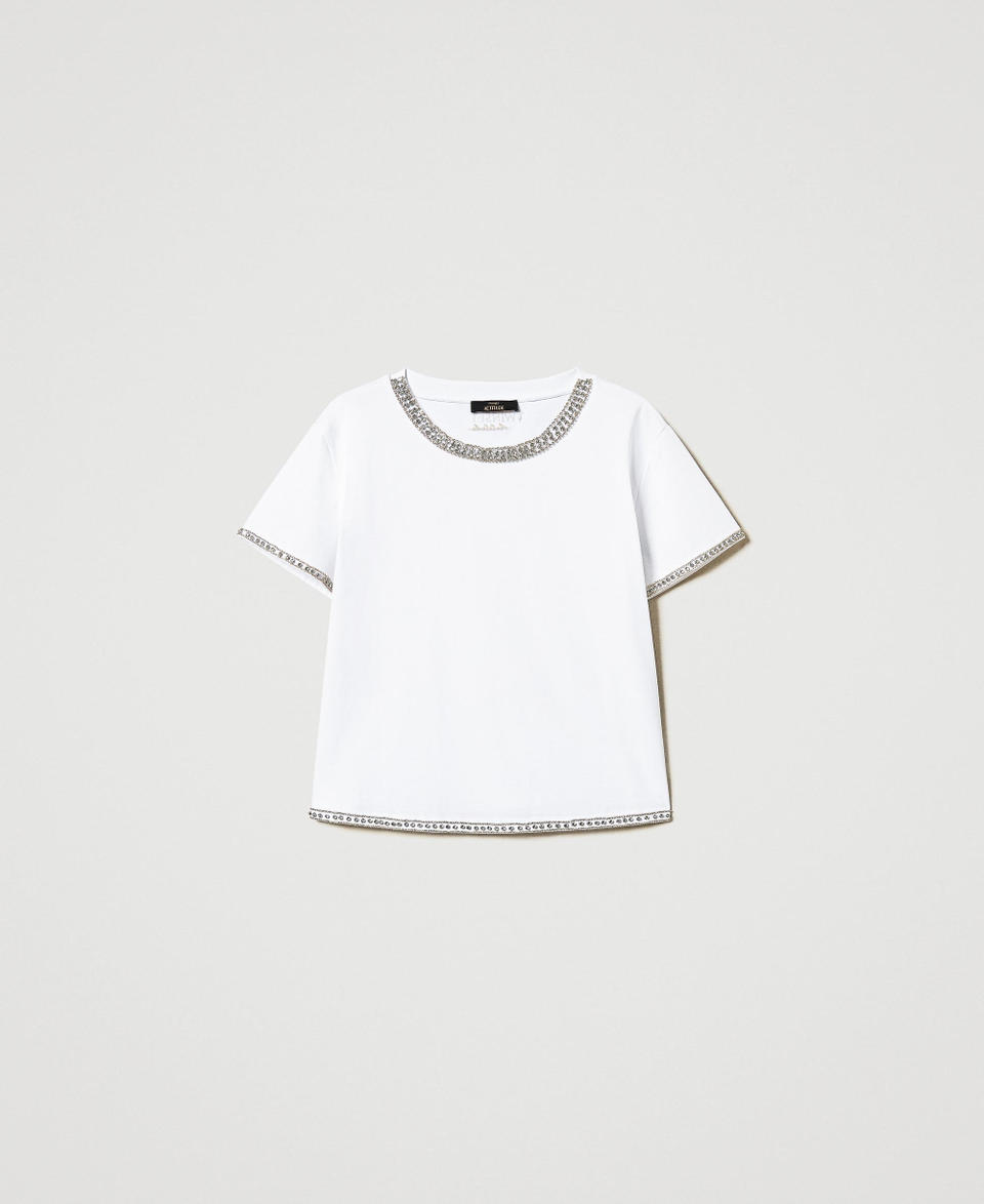 Twin Set T-shirt boxy con ricamo a mano Affare Del Giorno