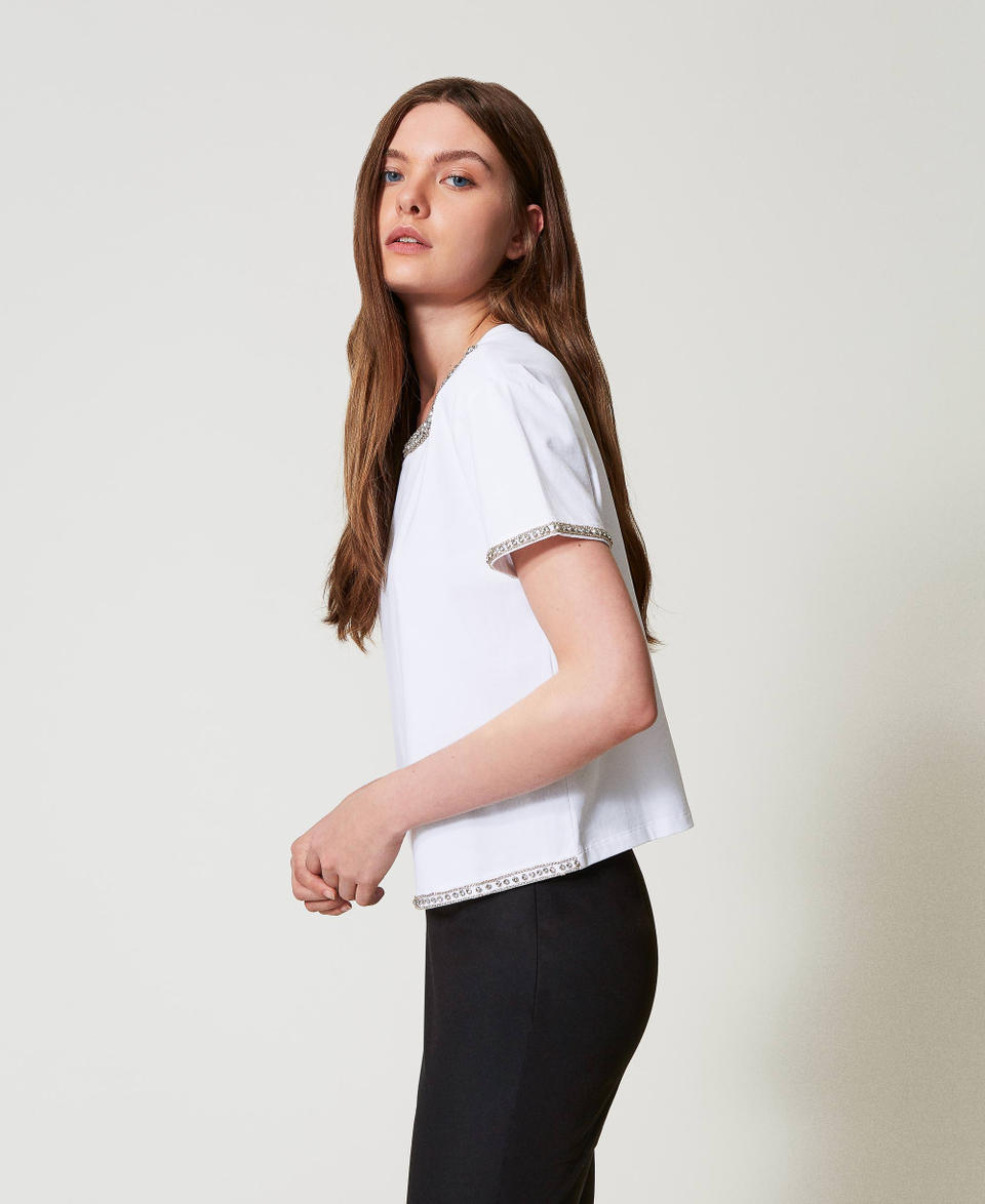 Twin Set T-shirt boxy con ricamo a mano Affare Del Giorno