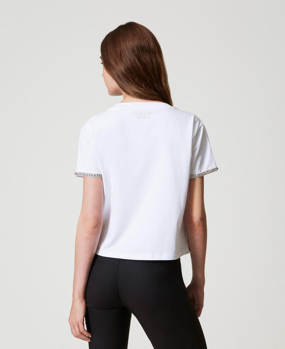 Twin Set T-shirt boxy con ricamo a mano Affare Del Giorno