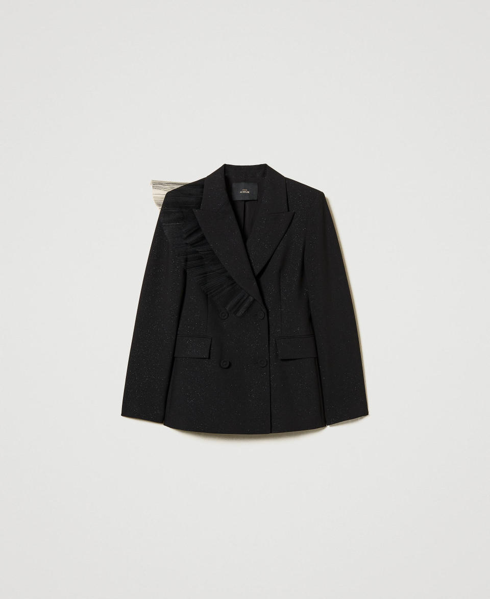 Twin Set Giacca blazer con volant in tulle Convenienza