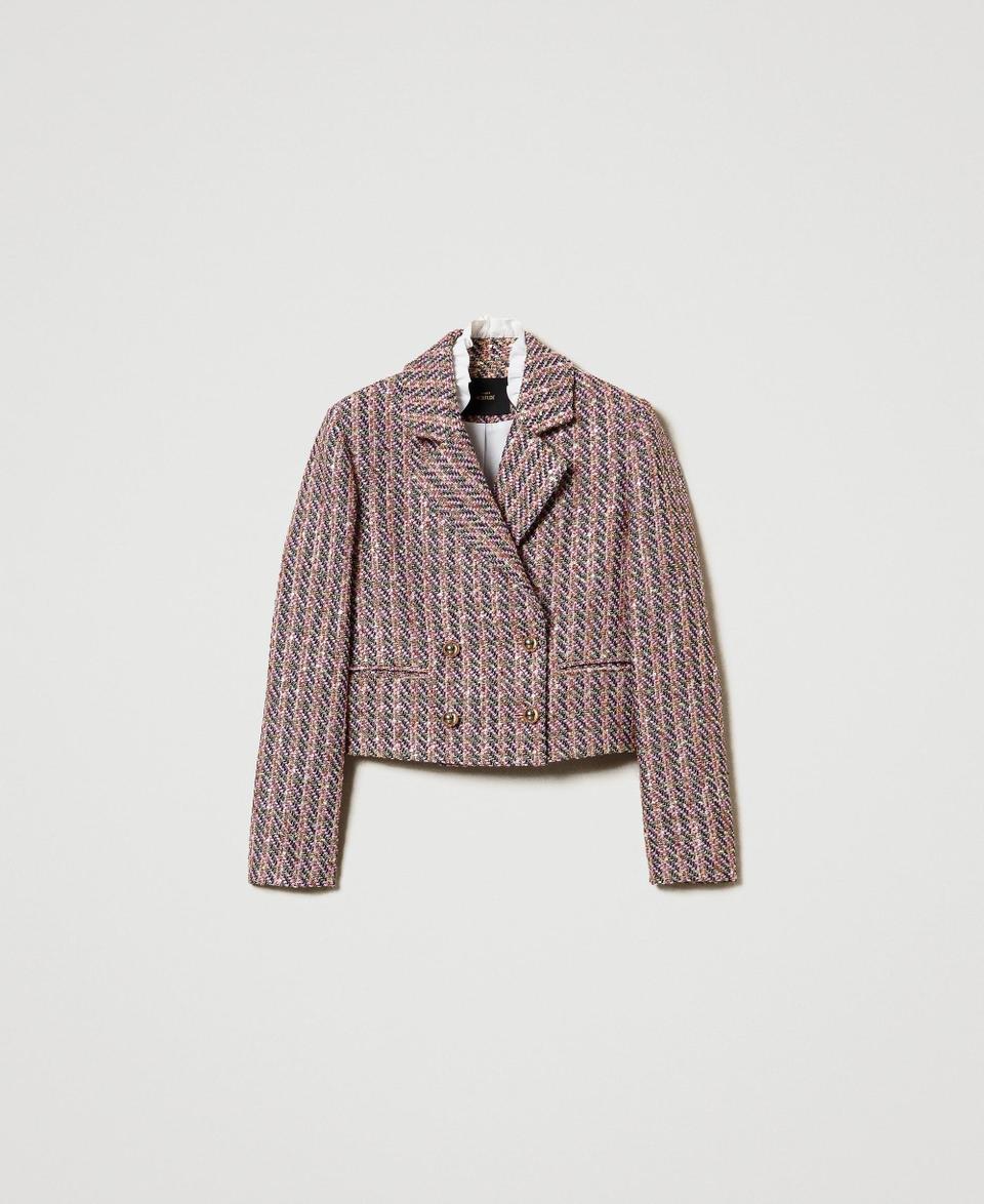Twin Set Giacca blazer in bouclé e lurex Sottocosto