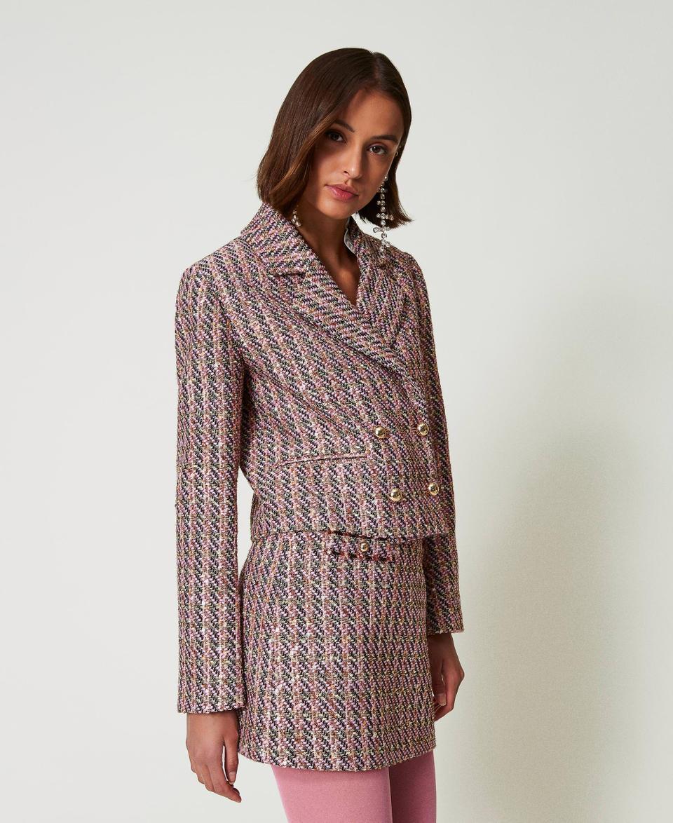 Twin Set Giacca blazer in bouclé e lurex Sottocosto