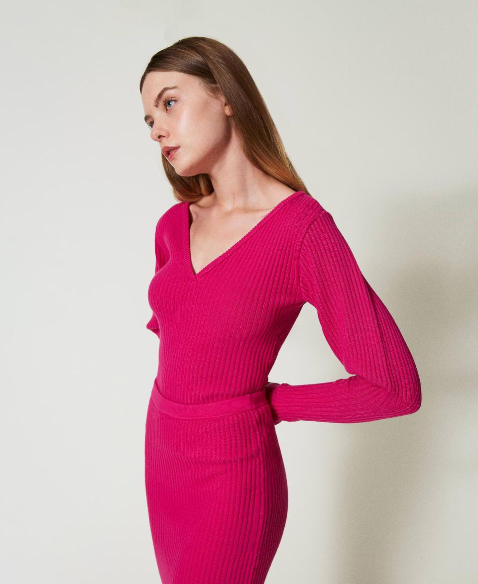 Twin Set Maglia fitted a coste Presa