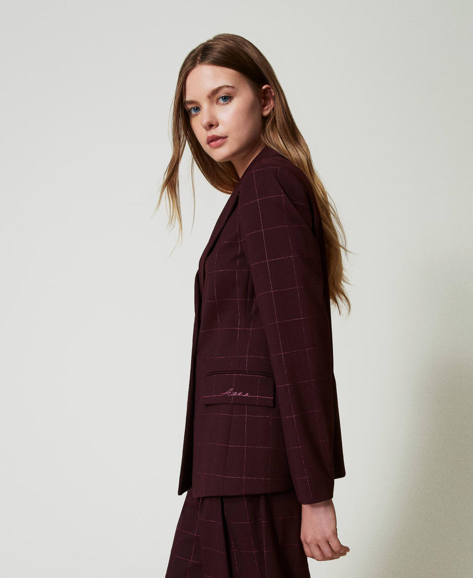 Twin Set Giacca blazer check con lurex I Più Venduti
