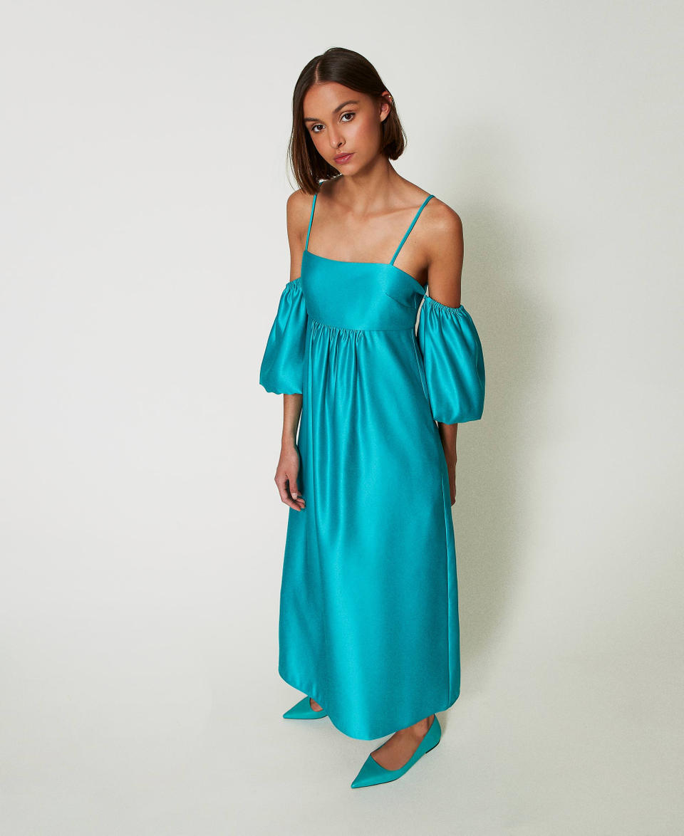 Twin Set Abito lungo in duchesse Shopping online