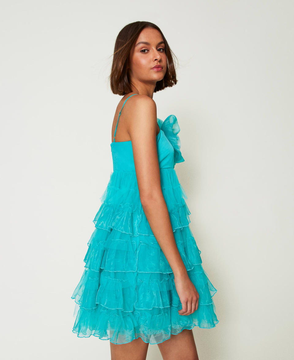 Twin Set Abito corto in tulle e organza Promozione Limitata