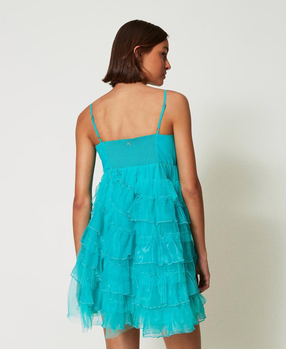 Twin Set Abito corto in tulle e organza Promozione Limitata