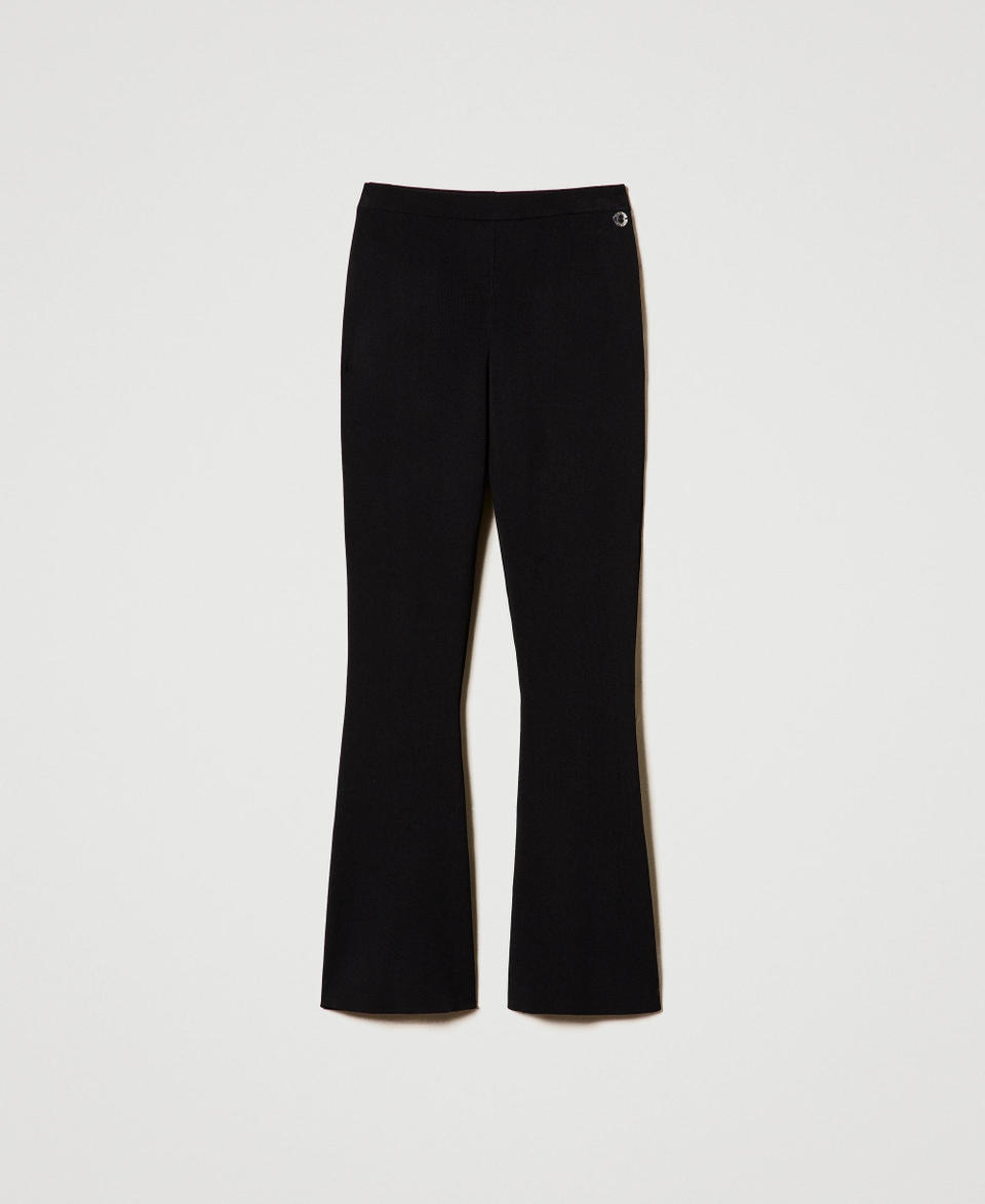 Twin Set Pantaloni flare in maglia Enormi risparmi