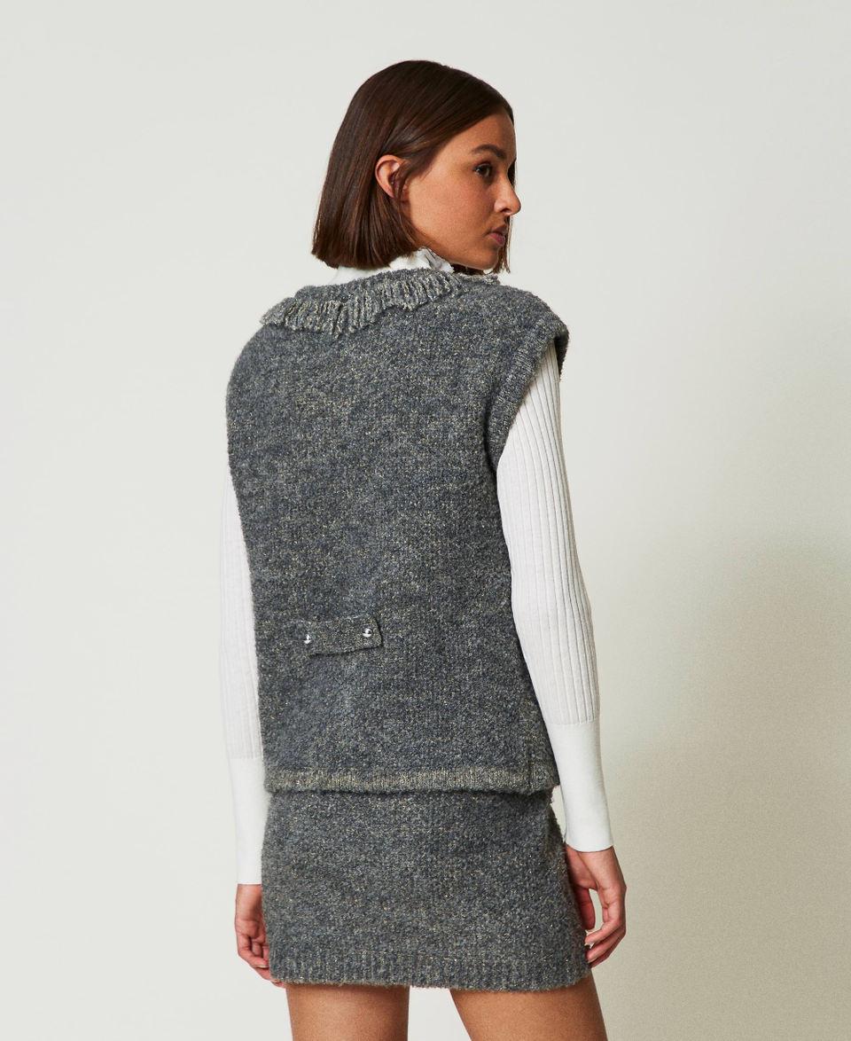 Twin Set Gilet in maglia bouclé riciclata Sostegno trimestrale