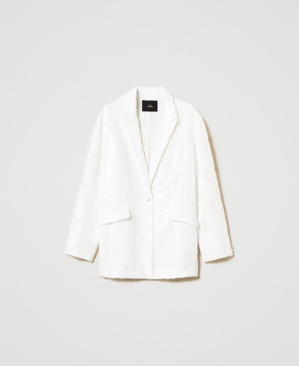 Twin Set Giacca blazer in full paillettes Enormi sconti
