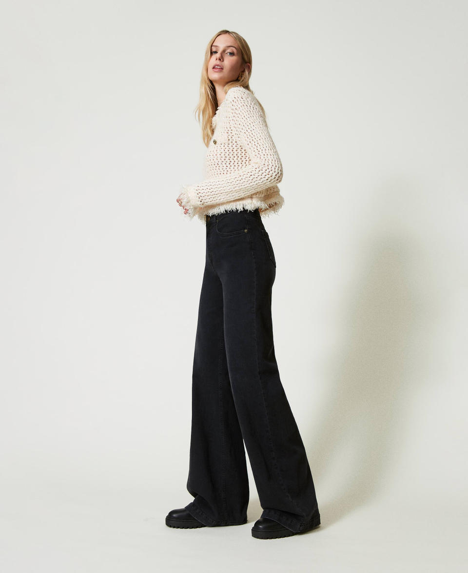Twin Set Jeans flare a vita alta Qualità