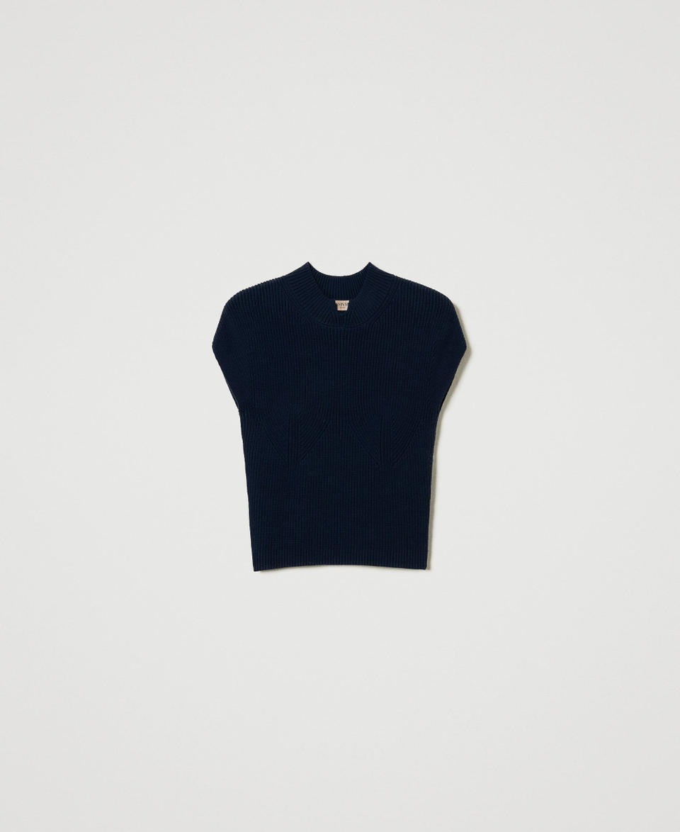 Twin Set Maglia fitted a costine décor Vendita