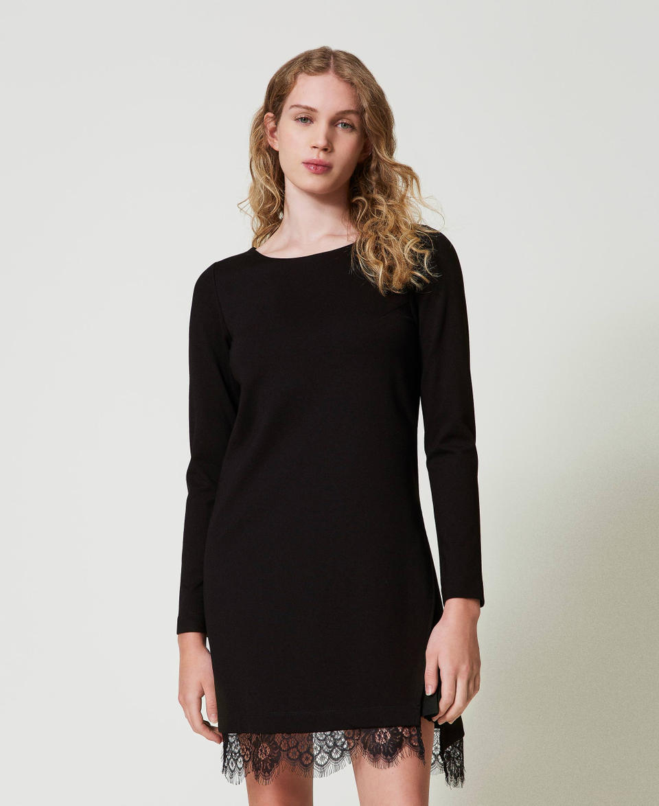 Twin Set Abito corto con pizzo Promozione