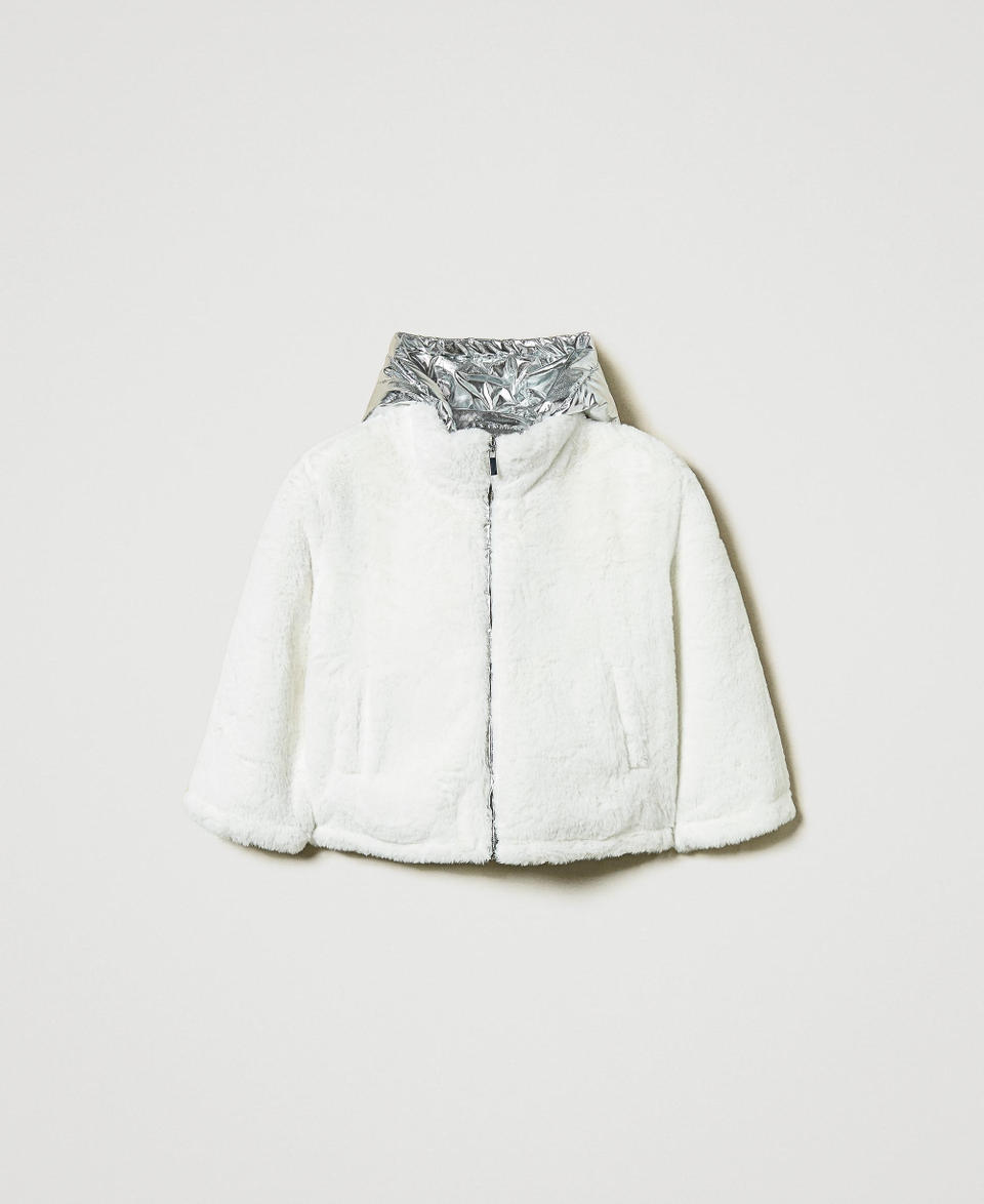 Twin Set Giacca reversibile in faux fur Spedizione Gratuita