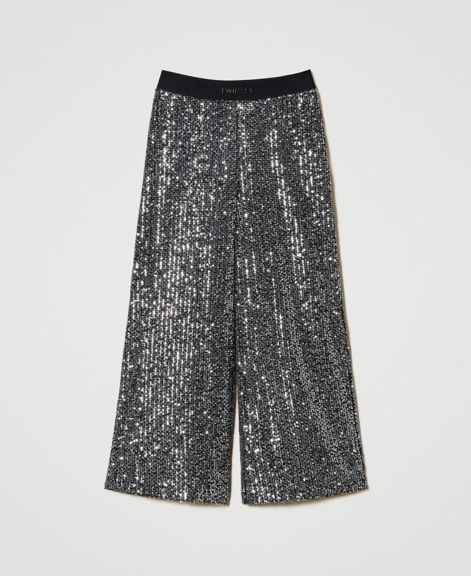Twin Set Pantaloni a palazzo in full paillettes Cyber Monday