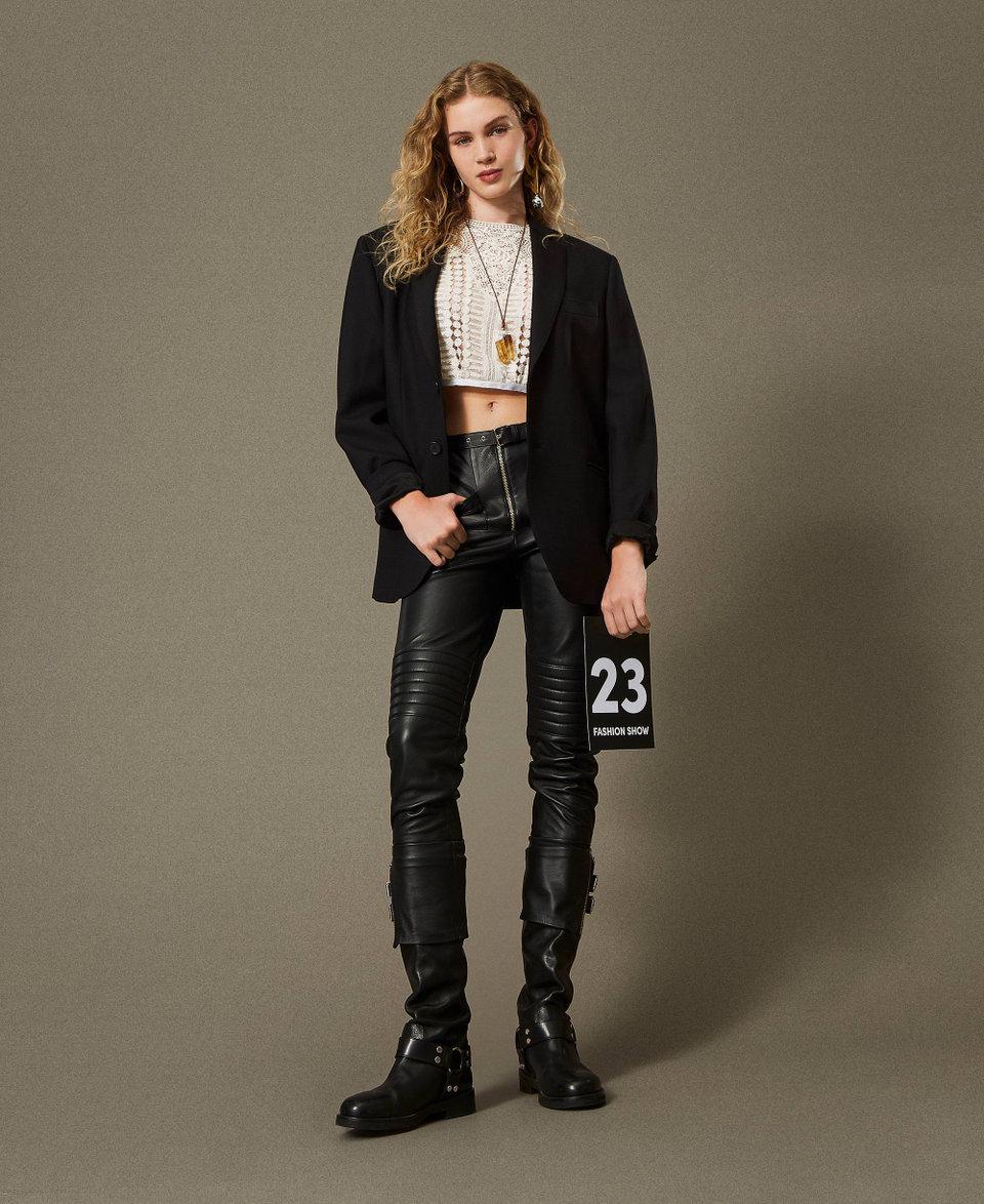 Twin Set Giacca blazer sartoriale in serge misto lana In Vendita
