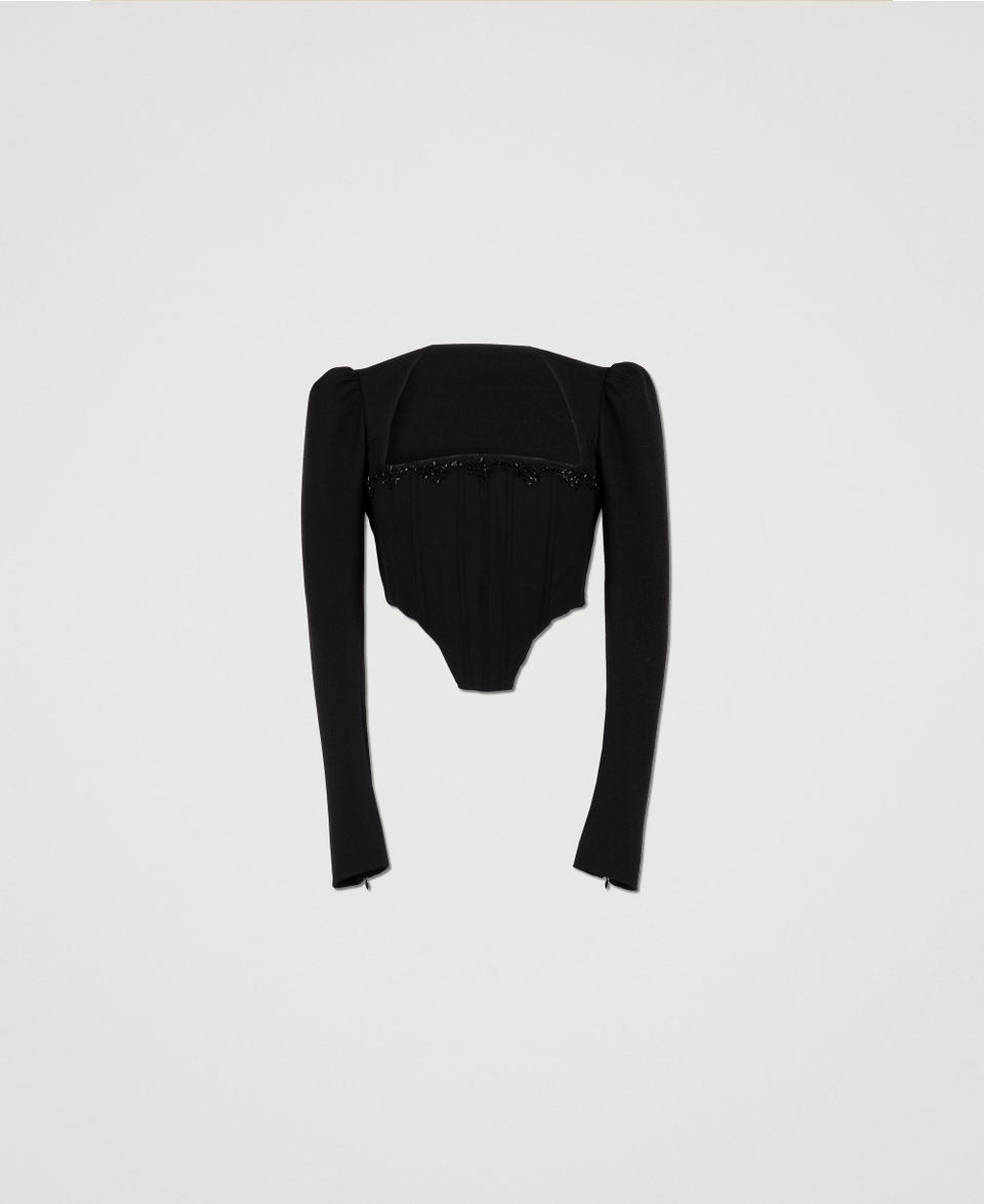 Twin Set Top bustier con ricamo Offerta San Valentino