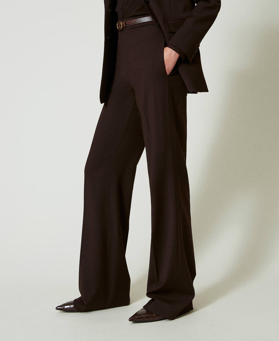 Twin Set Pantaloni a vita alta in lana stretch Limitato a 3 giorni