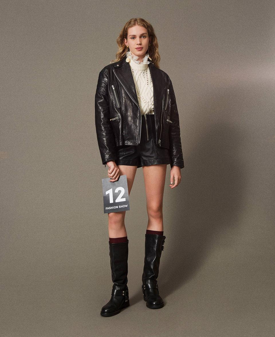 Twin Set Giacca biker 'Fairfax' in pelle