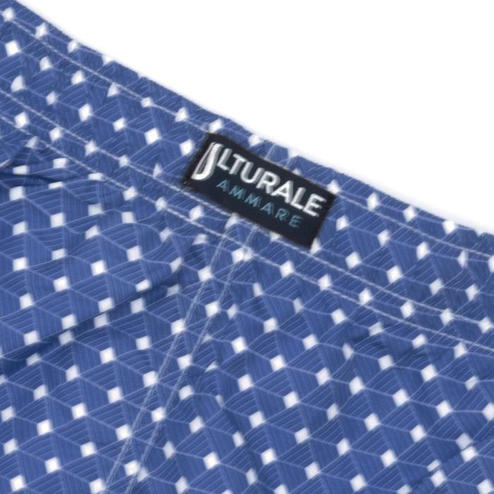 ﻿Ulturale Polo in spugna blu con logo Ulturale bianco in 100% cotone - Ulturale Hotsell