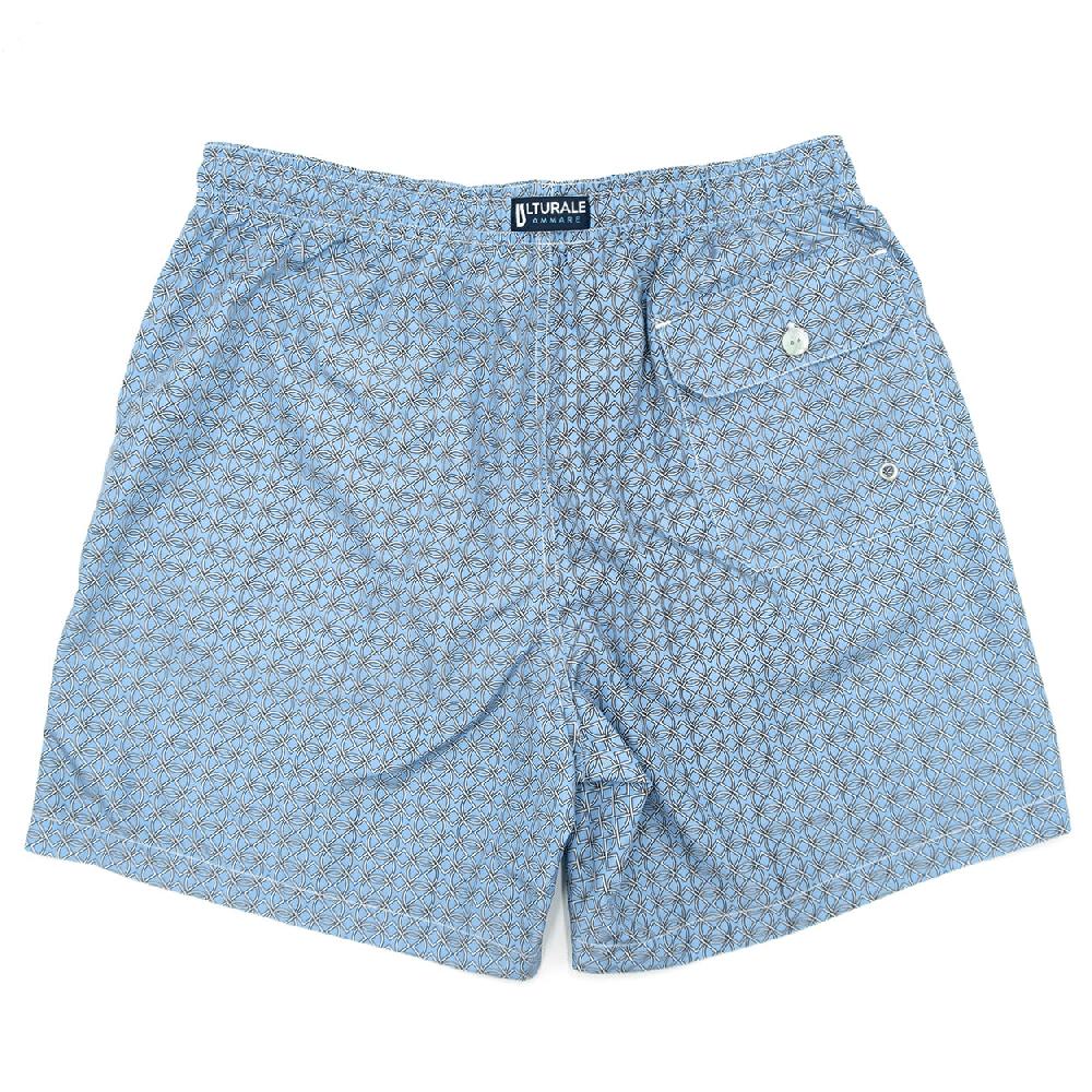 Ulturale Costume azzurro con pattern geometrico – Ulturale Ulturale Costume azzurro con pattern geometrico – Ulturale
