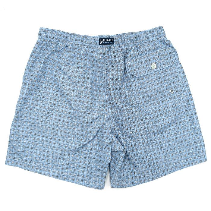 Ulturale Costume azzurro con pattern geometrico – Ulturale Italy