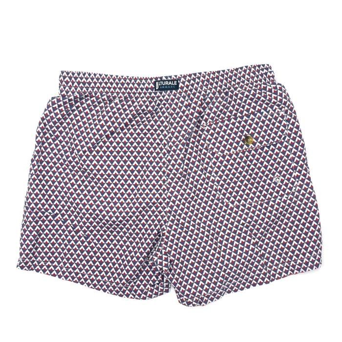 Ulturale Costume con pattern rombi blu bianco e rosso – Ulturale Qualità