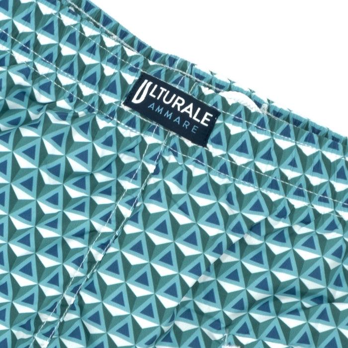 Ulturale Costume con pattern prisma verde azzurro e blu – Ulturale Vendita