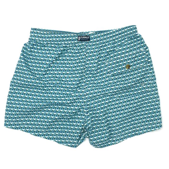 Ulturale Costume con pattern prisma verde azzurro e blu – Ulturale Vendita