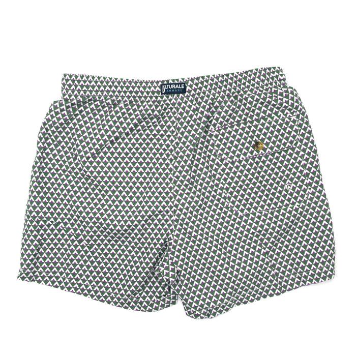 Ulturale Costume con pattern rombi verde bianco e viola – Ulturale Promozione