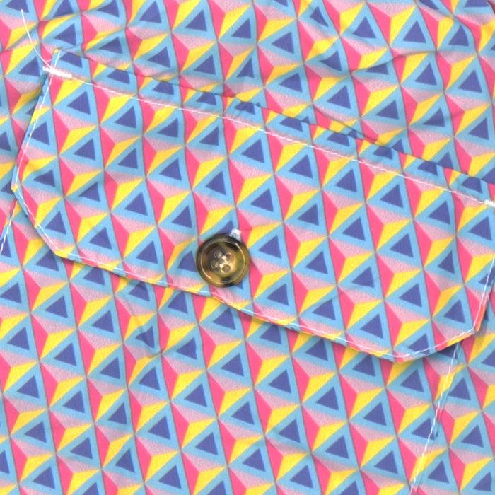 Ulturale Costume con pattern prisma rosa fuxia viola azzurro e giallo – Ulturale Offerta