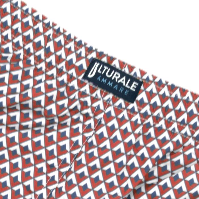 Ulturale Costume con pattern rombi rosso bianco e blu – Ulturale Shopping Online