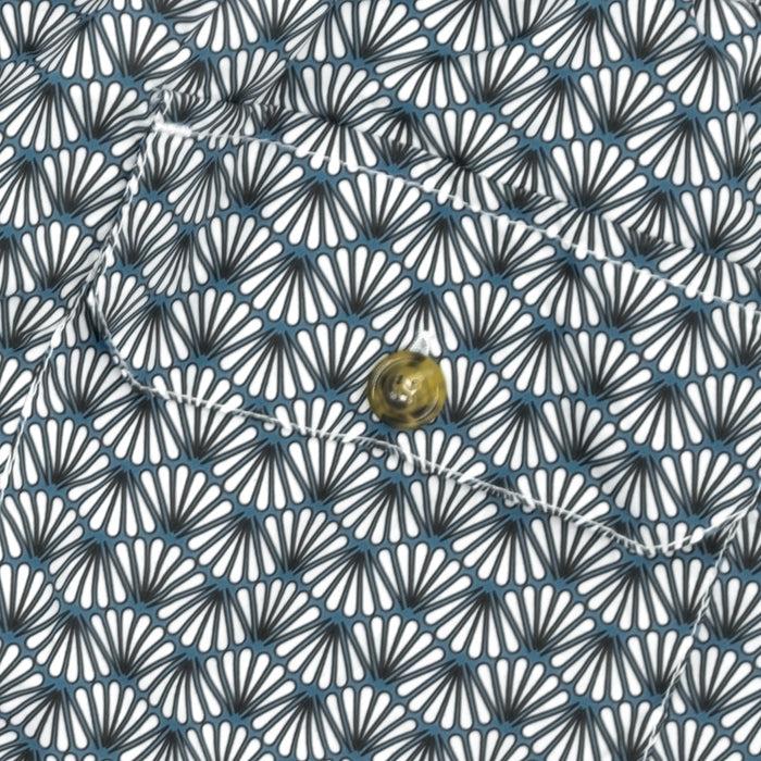Ulturale Costume con pattern ventagli bianco e blu – Ulturale Affare Del Giorno